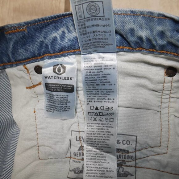 Levi's 551 Z Loose Fit Straight Leg Jeans Men's Size 38x34 Stretch Stonewashed N - Picture 9 of 10